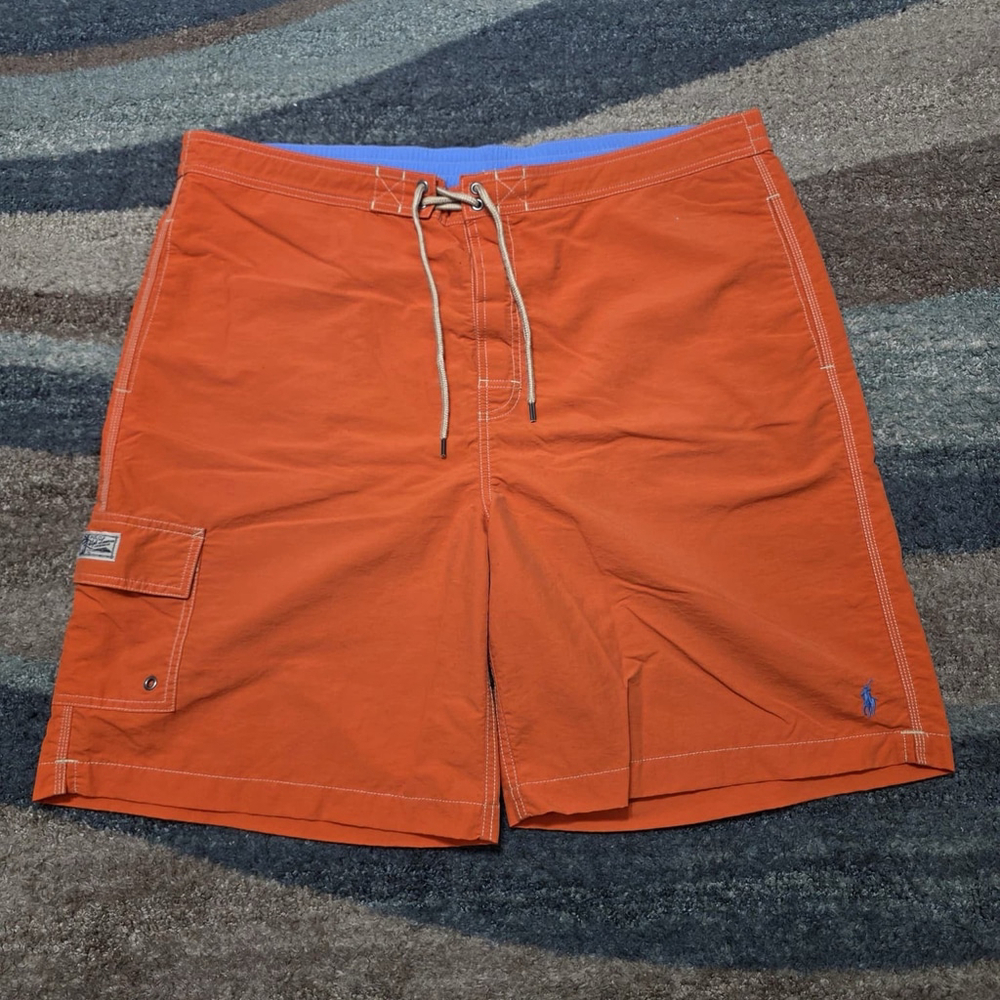 Polo Ralph Lauren Swimsuit Swim Trunks Board Shorts Orange Men's XXL